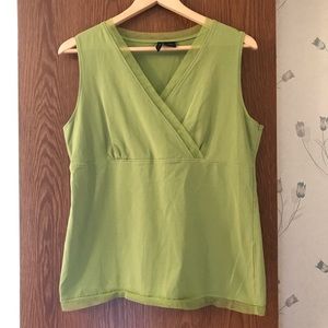 New Direction lime green sleeveless top